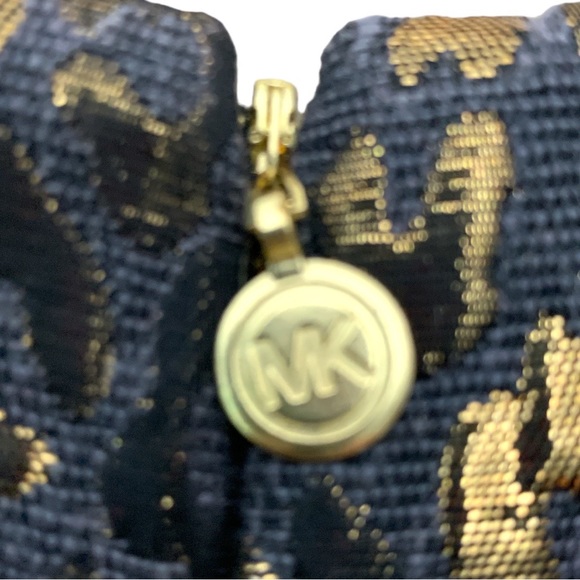 Gorgeous Michael KORS Gold and Black Luxury Skirt Size 6 - Picture 11 of 15